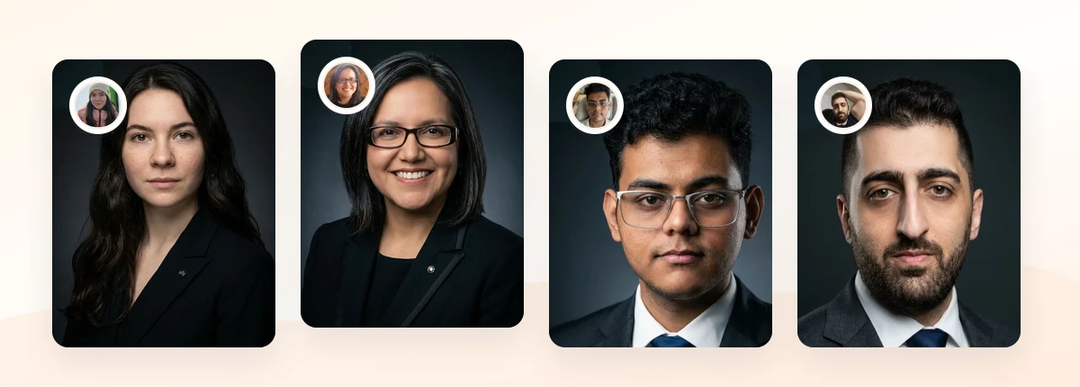 ProfessionalHeadshot.io AI professional headshot examples