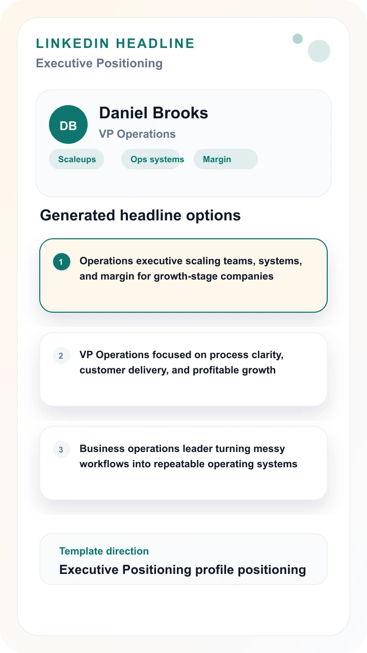 Executive profile headline feature image